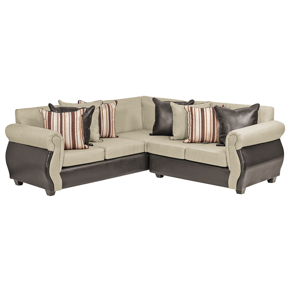 Sofá Seccional Innovamuebles Azucena 5 Cuerpos Beige 