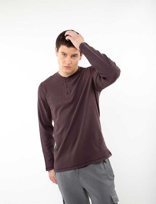 Imagen 1 del producto Polera Algodón Manga Larga Hombre Fiorucci Burdeo