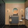 Vanitorio + Lavamanos Vekkahome Lotus 80 Negro
