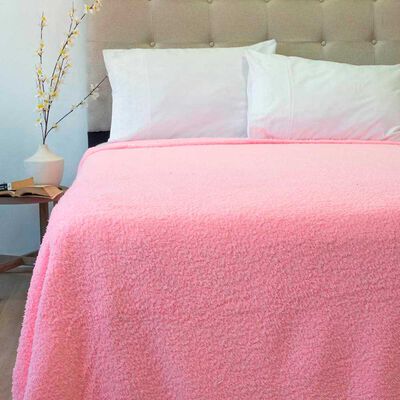 Imagen 2 del producto Frazada Poliéster Doral King Deluxe Rosado