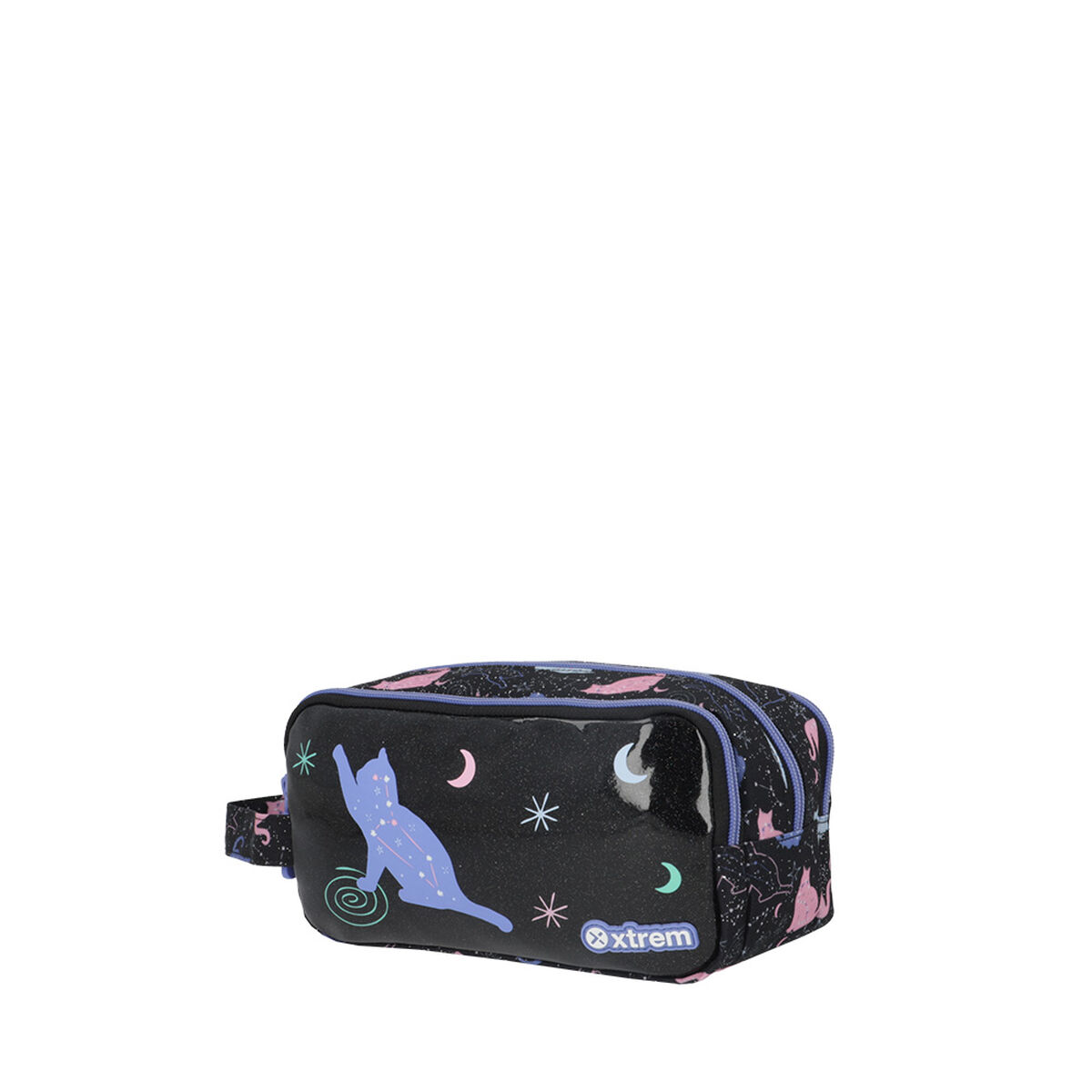 Estuche Xtrem University+ 5XT Gato Negro/Púrpura