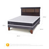 Cama Europea CIC 2 Plazas New Ortopedic + Respaldo Dublin Chocolate