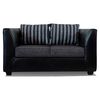 Juego de Living Elegant Detail Valentino Sofá 2 Cuerpos + Dos Sillones 1 Cuerpo Gris Oscuro