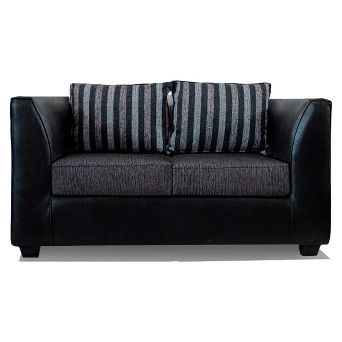 Juego de Living Elegant Detail Valentino Sofá 2 Cuerpos + Dos Sillones 1 Cuerpo Gris Oscuro