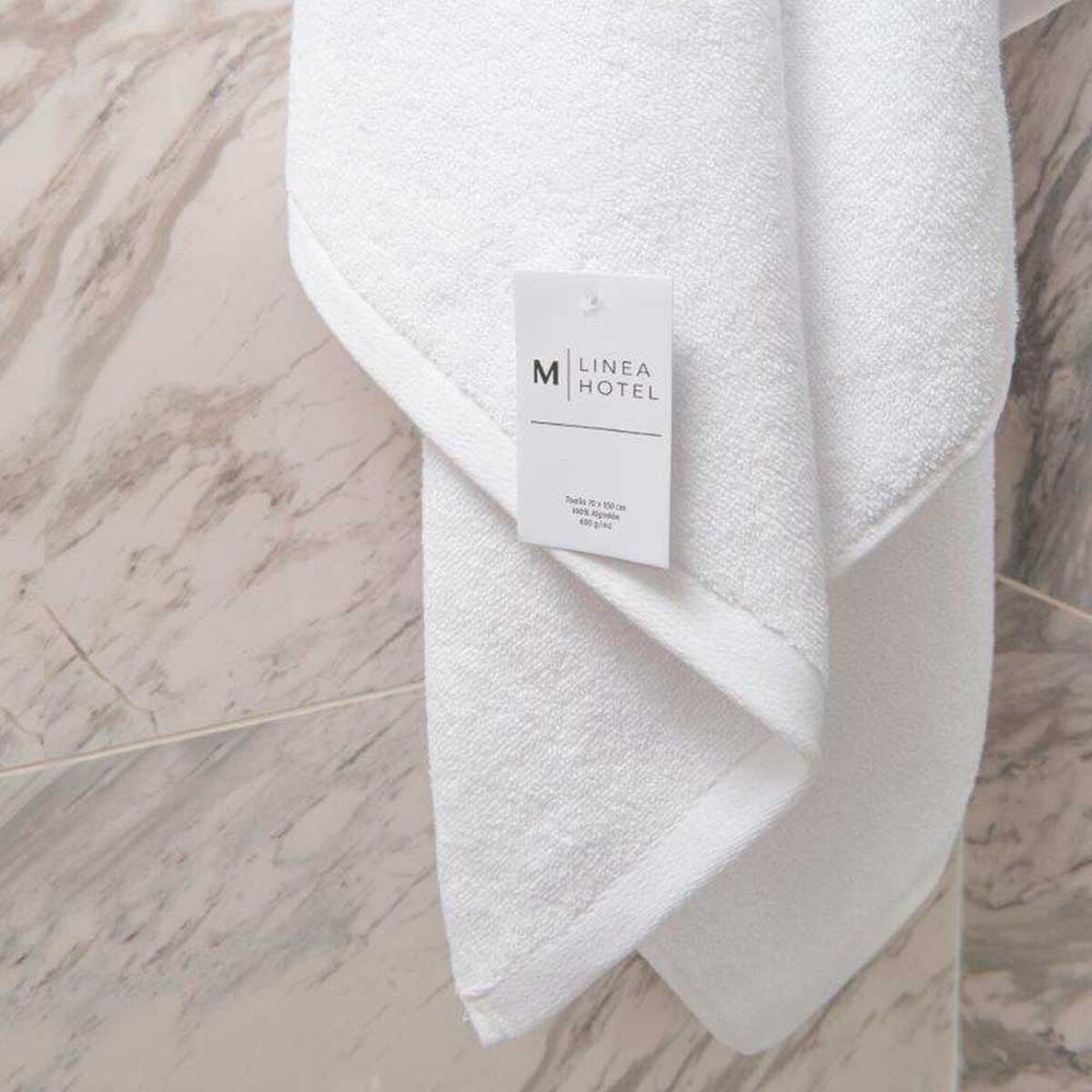 Toalla de Baño Mashini Liso 90 x 165 cm Blanco