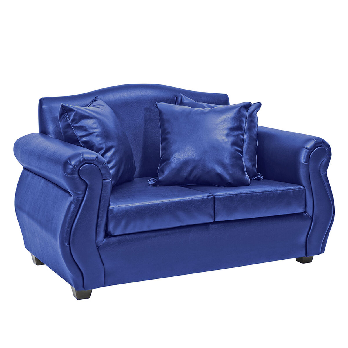 Sofá Innovamuebles Azucena 2 Cuerpos Azul 