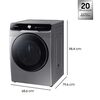 Lavadora Secadora Samsung WD20T6300GP/ZS 20/12 Kg.