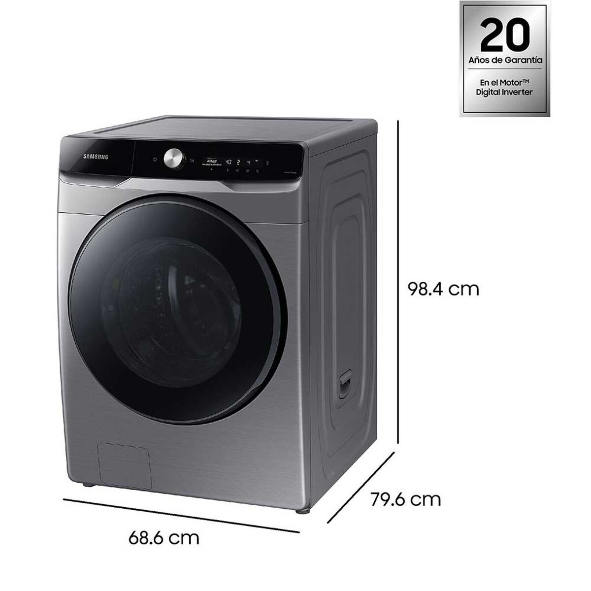 Lavadora Secadora Samsung WD20T6300GP/ZS 20/12 Kg.