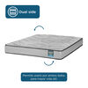 Cama Europea Flex 2 Plazas Dream Dual Box B/D + Respaldo Royal Negro