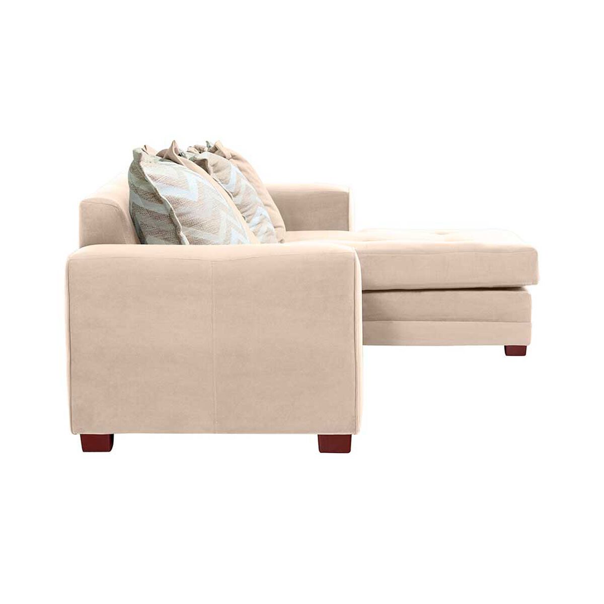 Sof&aacute; Seccional Derecho Living Factory Milan 3 Cuerpos Beige