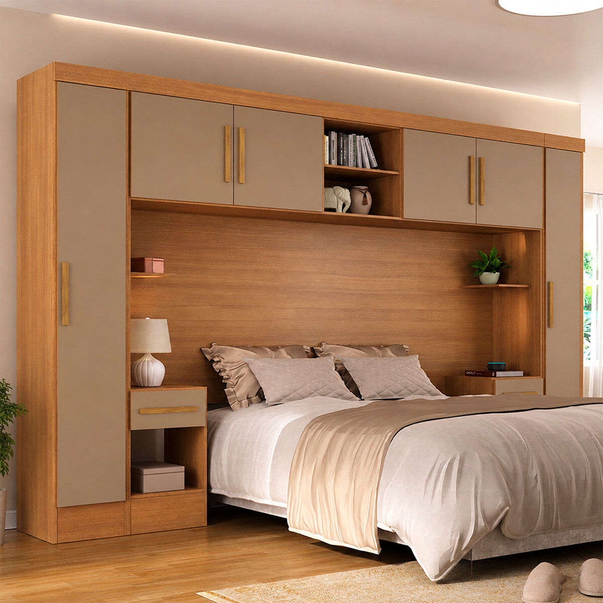 Closet Modular Di Poretti Design Genius 2 Cajones 4 Puertas Capuccino