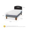 Cama Europea CIC 1,5 Plazas Excellence Plus + Respaldo Gales Negro