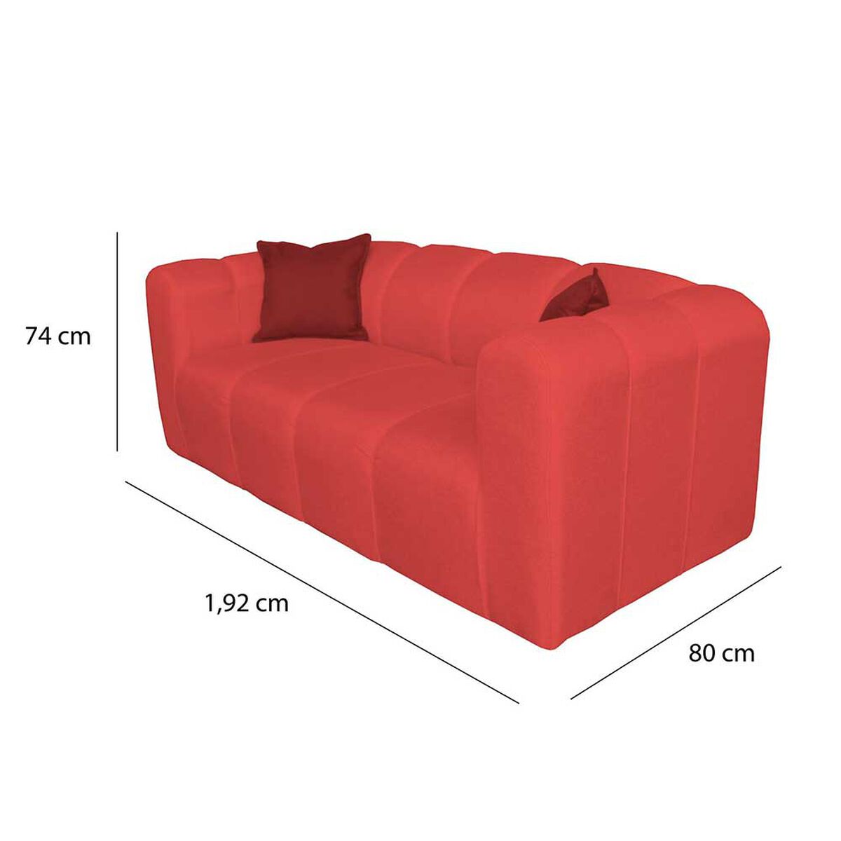 Juego de Living A&M Home Leonol 3,1,1 Cuerpos Burdeo