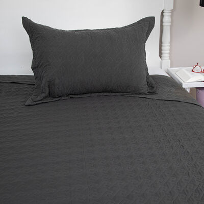Imagen 2 del producto Quilt Doral 1,5 Plazas Negro Velvety