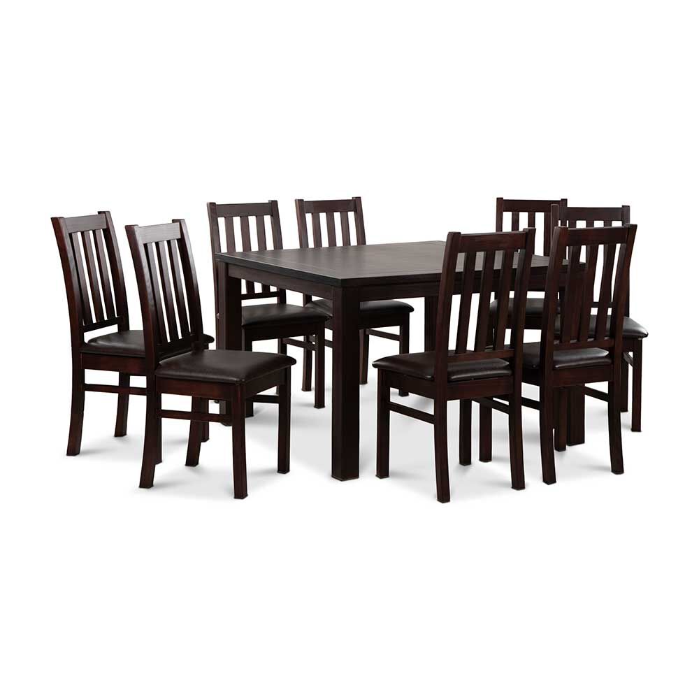 Juego de Comedor CIC Ñuble Chocolate 8 Sillas
