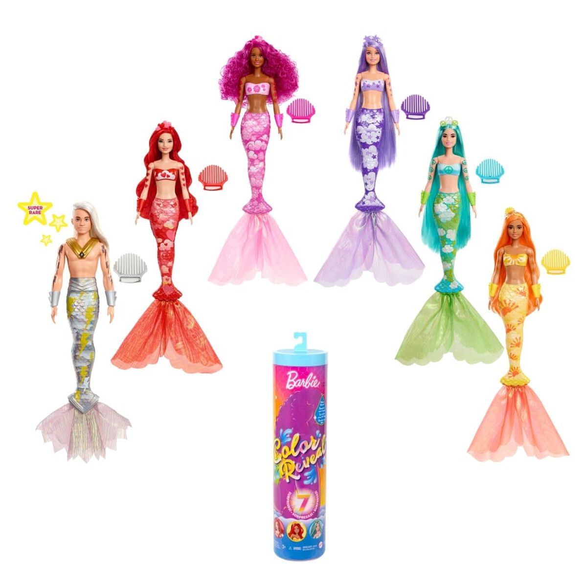 Muñeca Sirena Arcoíris Surtido Barbie
