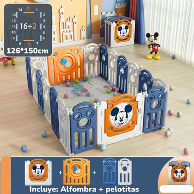 Imagen 2 del producto Corral 1.2*1.8m Naranjo con Alfombra Lubabycas