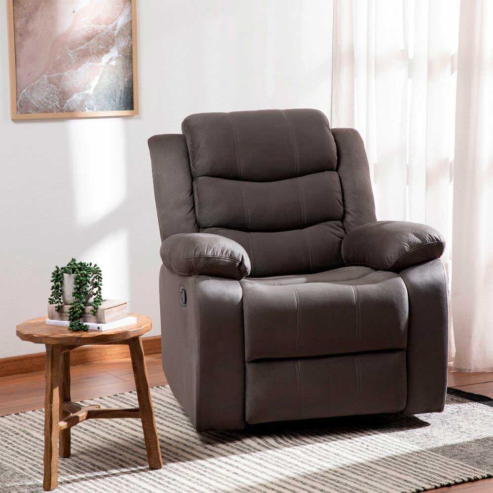Berger Reclinable Manual Daniels 2011CHGR 1 Cuerpo Gris