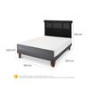 Cama Europea CIC 2 Plazas Smart + Respaldo Dublin Negro