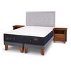 Cama Europea CIC Base Dividida King Premium + Respaldo + Veladores
