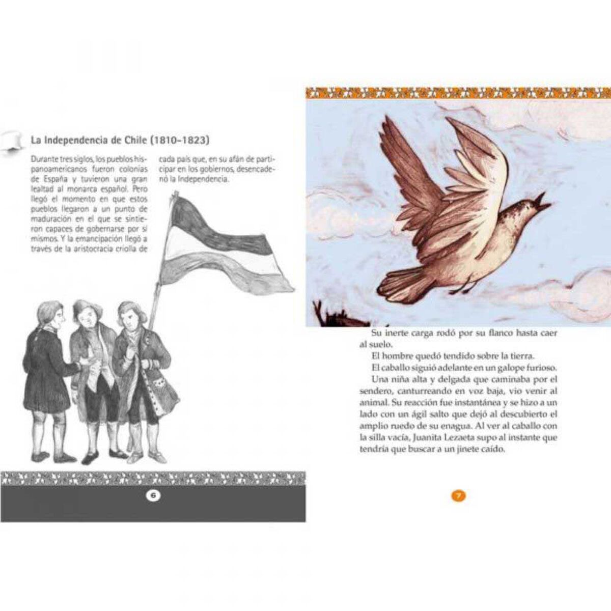 Libro Juanita, Joven Patriota Jacqueline Balcells; Ana María Güiraldes Zig-Zag