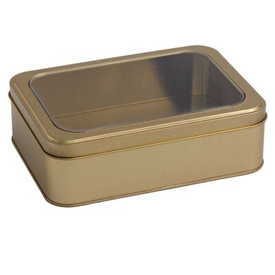 Lata Decorativa Metal Vgo 18 x 13 cm Dorado