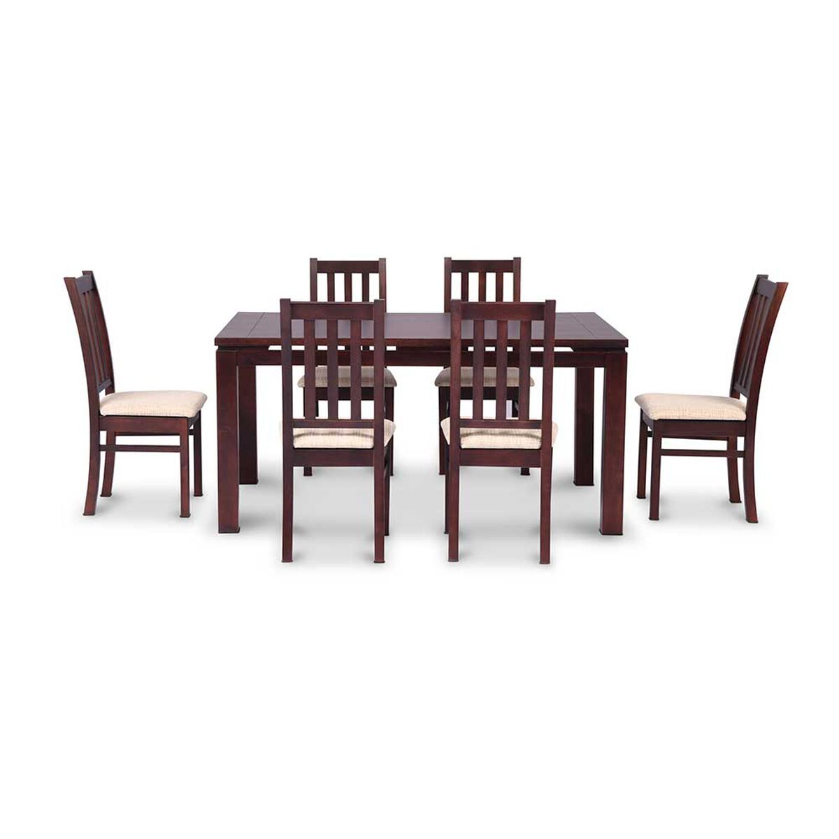 Juego de Comedor CIC Ñuble Beige 6 Sillas