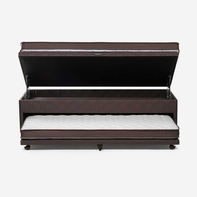 Imagen 2 del producto Bed Boxet Rosen 1,5 Plazas Ergo T + Respaldo + Velador Ferrara