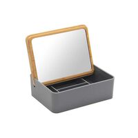 Espejo de Mesa Madera con Alhajero Vgo 15 x 5 cm Gris