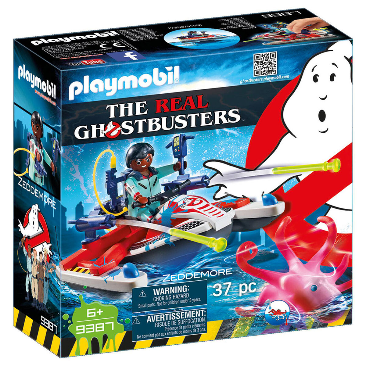 Set Zeddemore con Moto de Agua Ghostbuster de Playmobil