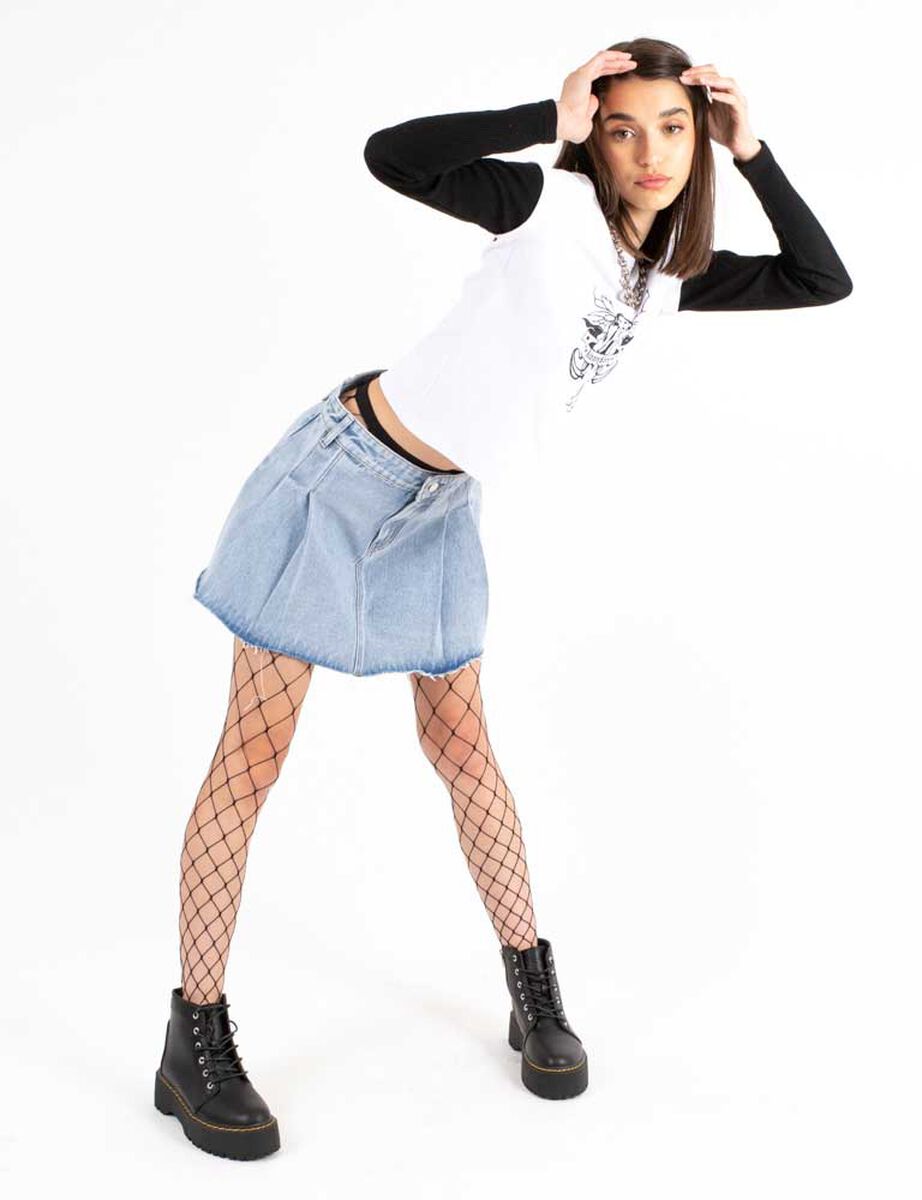 Falda Casual De Mezclilla Mujer Icono