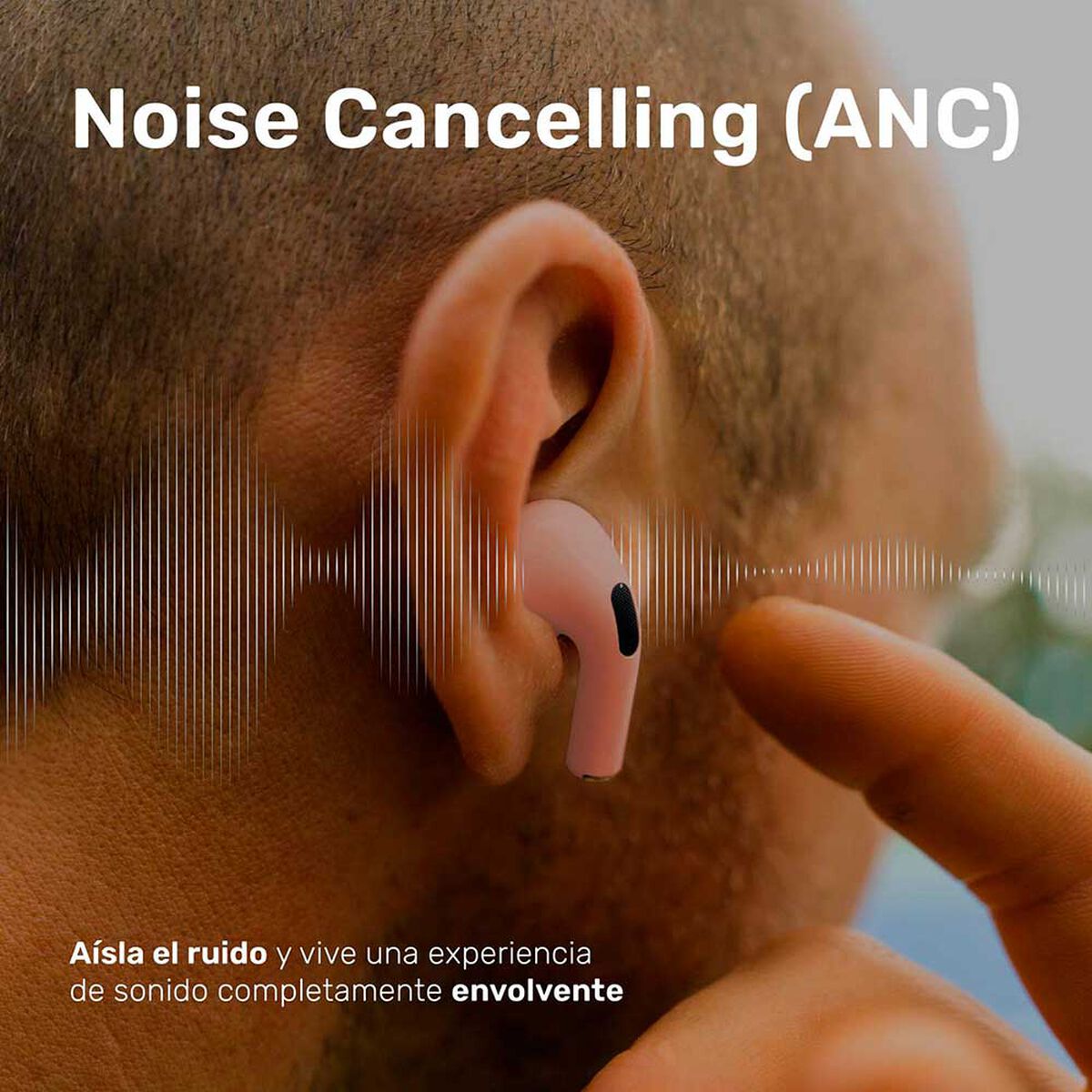 Audífonos Inalámbrico Lhotse RM7 Pro Rosado