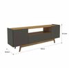 Rack TV Onessta Portobelo hasta 75" Miel Grafito