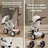 Triciclo LuBabycas 360° Multiposiciones con Mesita Blanco