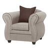 Juego de Living Black Factory Emili 6 Cuerpos Beige
