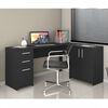 Escritorio Home Mobili Xico 2 Cajones 3 Puertas Negro