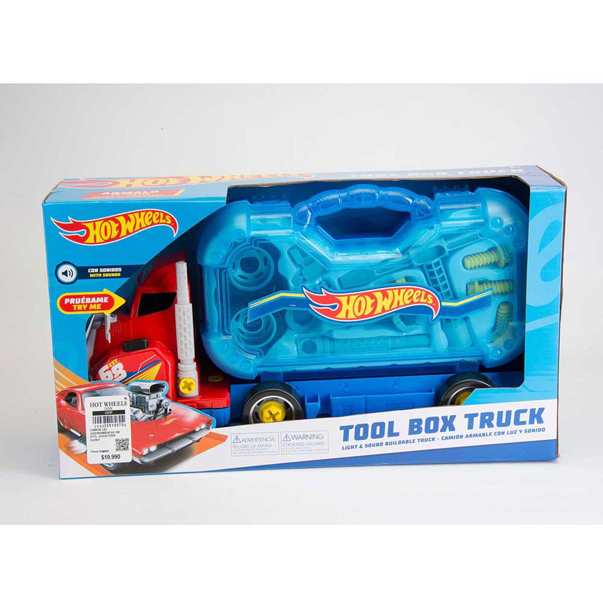 Vehiculo con Luz y Sonido Hot Wheels Tool Truck