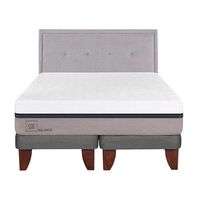 Cama Europea CIC Base Dividida King Balance + Respaldo Ganges