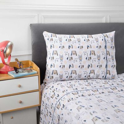 Imagen 2 del producto Juego de Sábanas Infantil Casanova Kids 144 Hilos 1,5 Plazas Pug