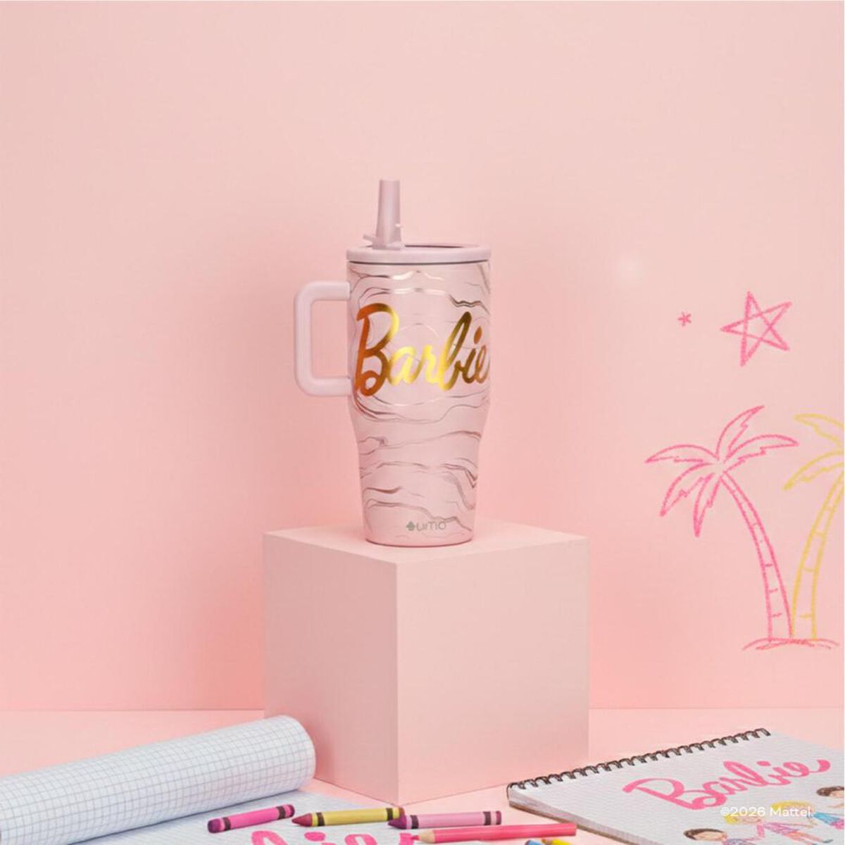 Vaso T&eacute;rmico UMA Barbie Dreams 590ml Acero Inox Rosa