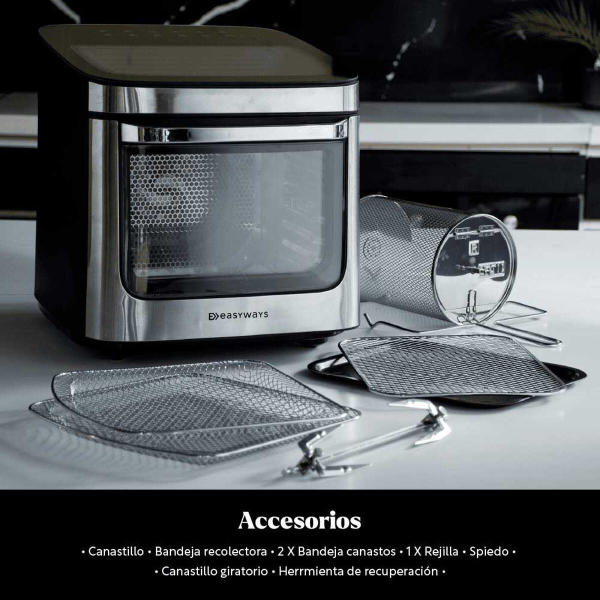 Freidora de Aire Easyways Air Fryer Plus Prime 12 lt