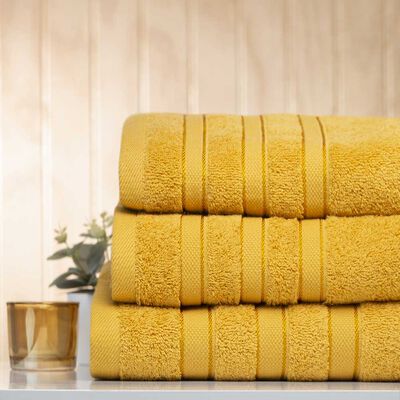 Toalla Sábana de Baño Casanova Liso 90 x 150 cm Mostaza