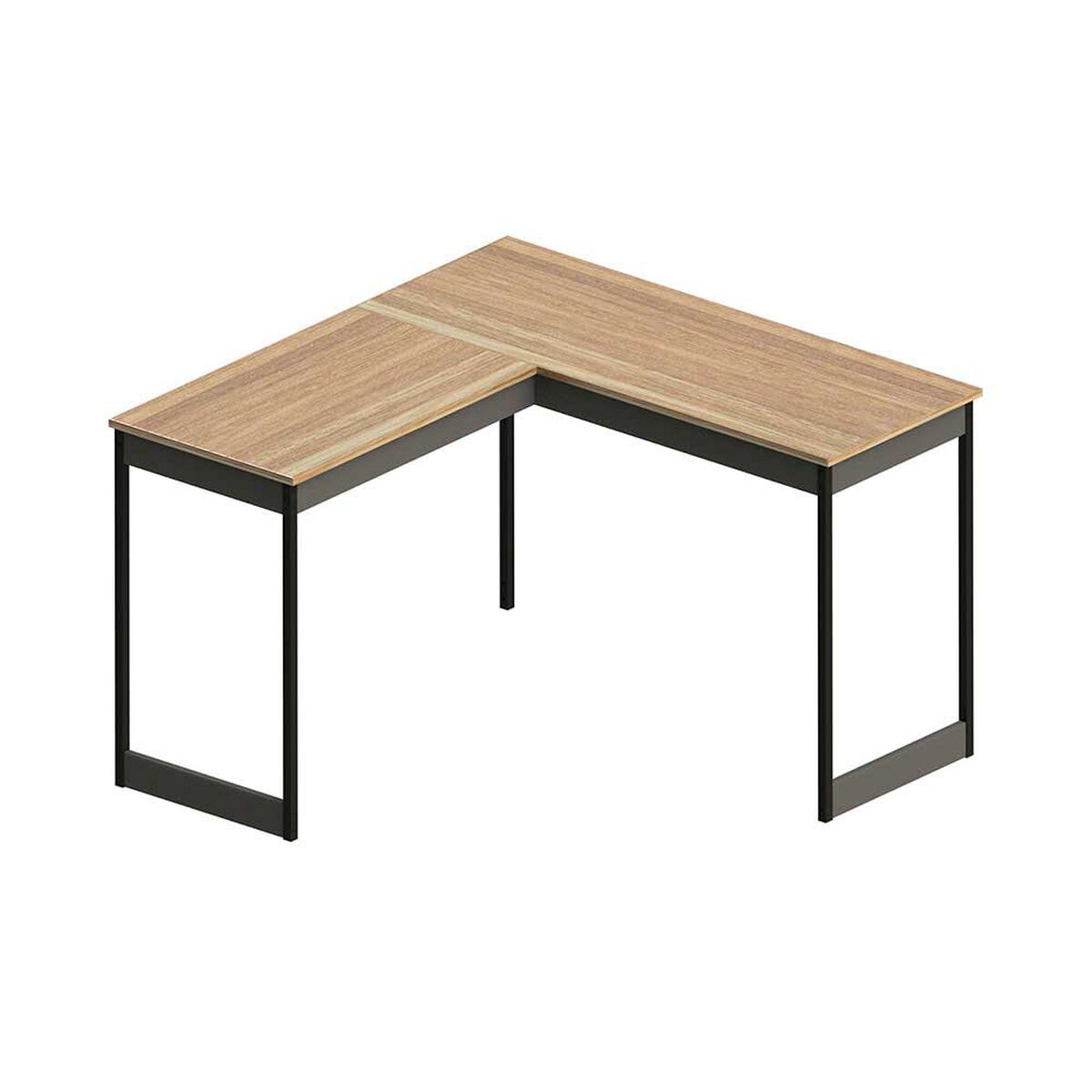 Escritorio Esquinero Vekkahome Met&aacute;lico Caf&eacute; 150X150