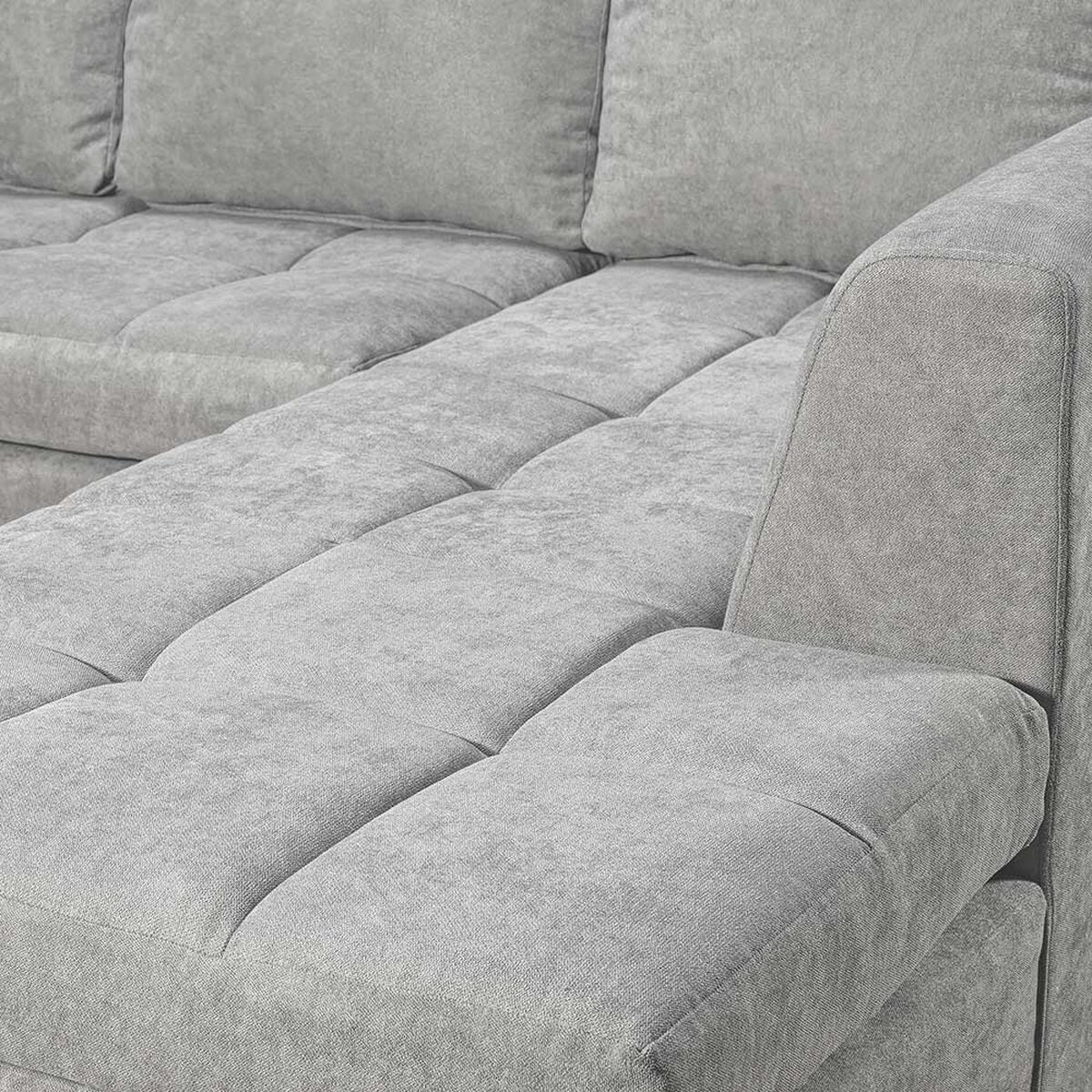 Sof&aacute; Seccional Innovamuebles Chelsea 4 Cuerpos Gris