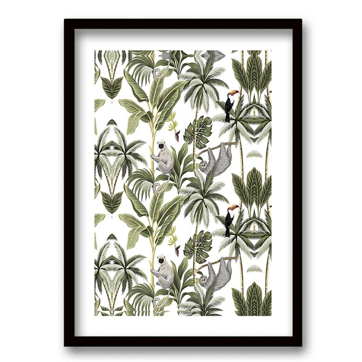 Cuadro Decorativo Retela Monos Selva 40 x 30 cm