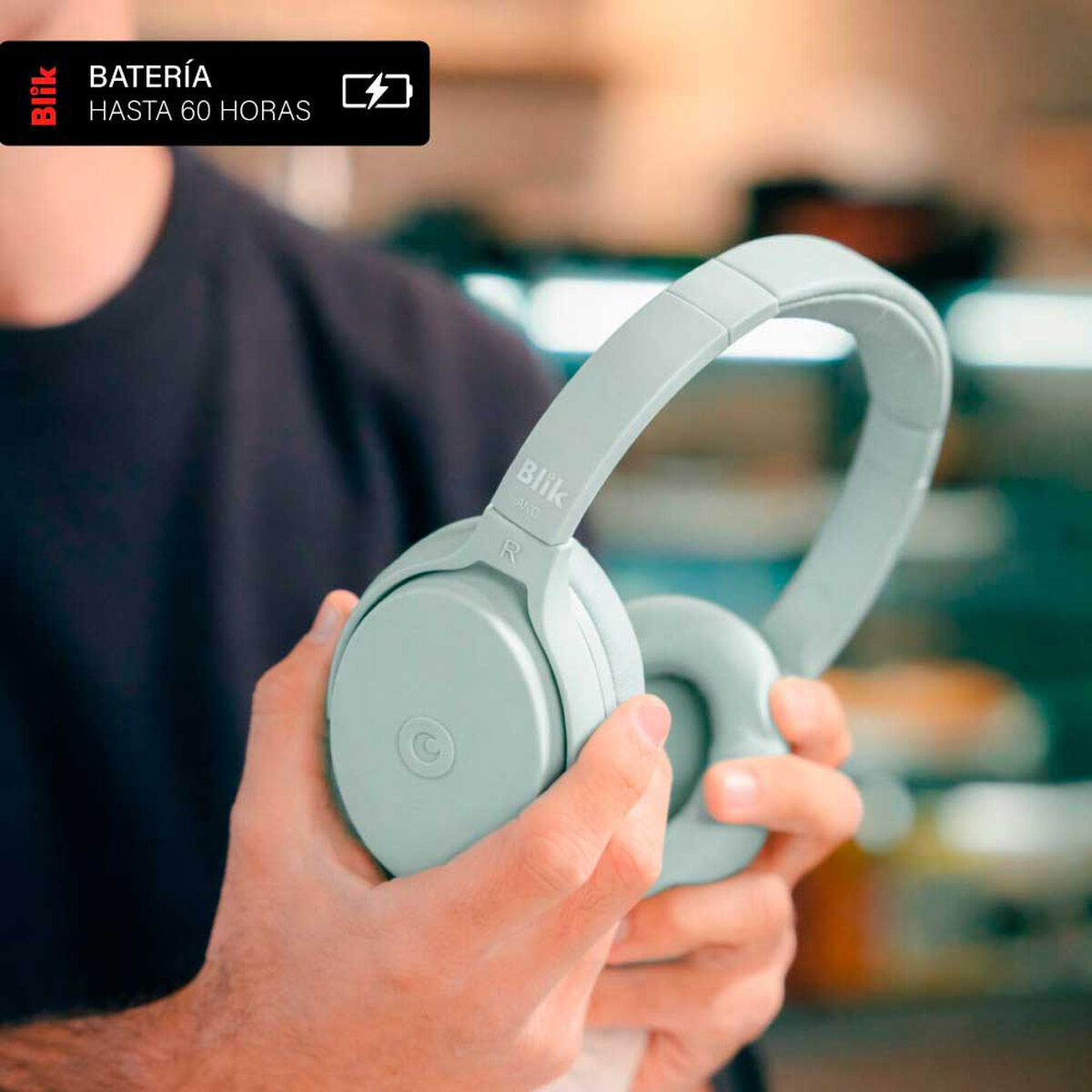 Aud&iacute;fonos In Ear bluetooth Blik NEO-GRE Verde claro