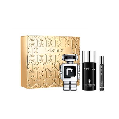 Set Perfume Paco Rabanne Hombre Phantom EDT 100 ml + Desodorante 150 ml + EDT 10 ml