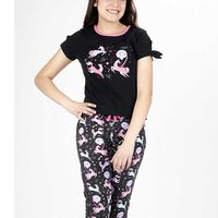 Pijama de Algodón Niña Kayser Negro