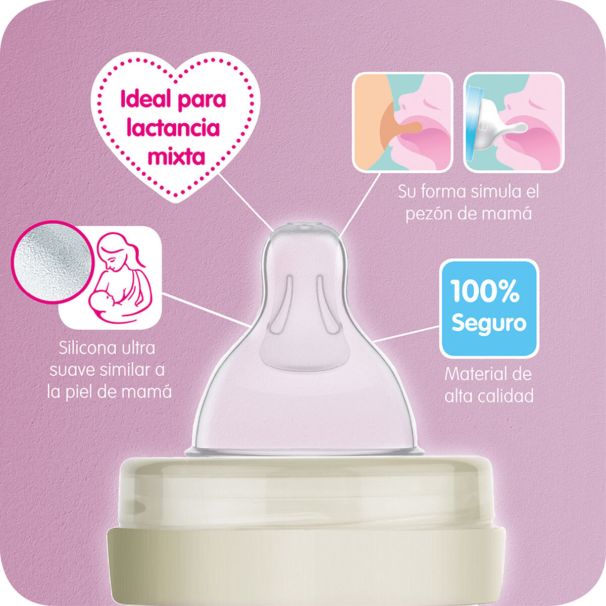 Mamadera Ultivent 260 Ml Celeste Mam