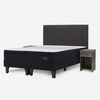 Cama Europea Rosen 2 Plazas Tempo Base Dividida + Set Lucio